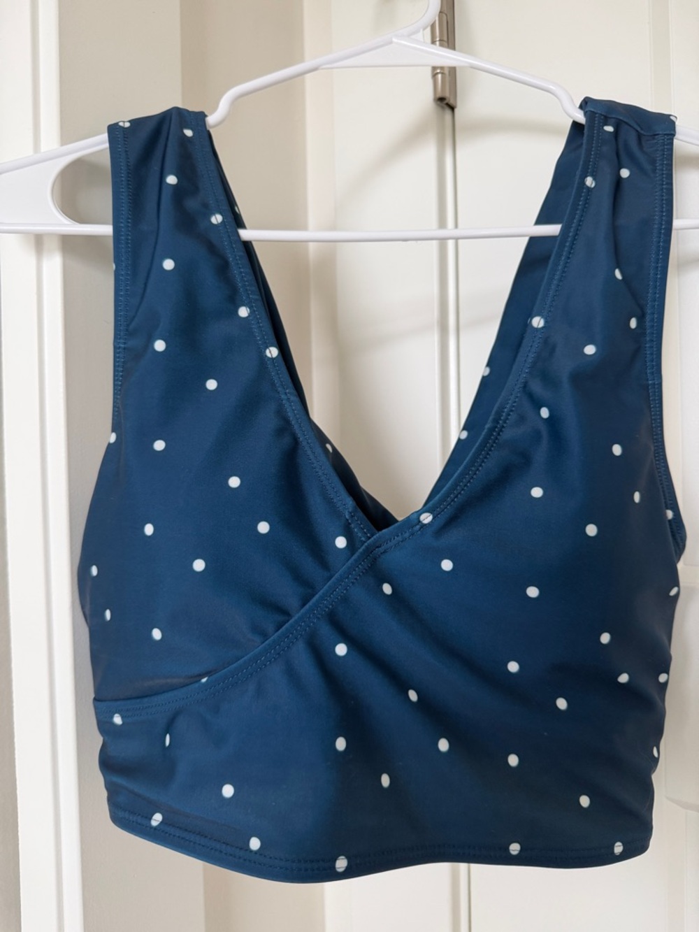 Nani Polka Dot Navy Blue Swim top - Size small